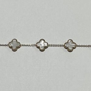 Van appe bracelet 7.3/4' white mother of pearl.